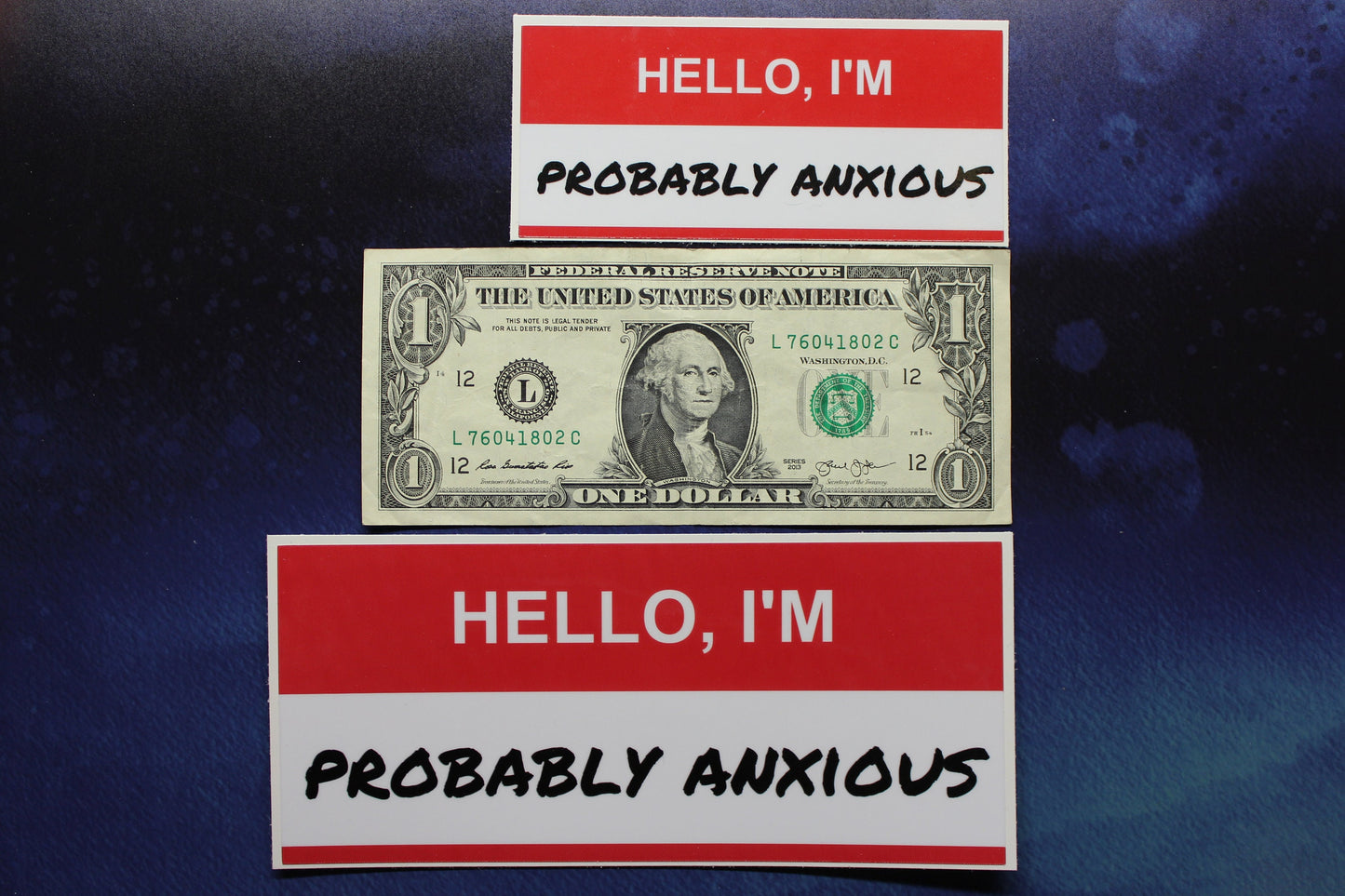 Hello I'm Probably Anxious Vinyl Sticker