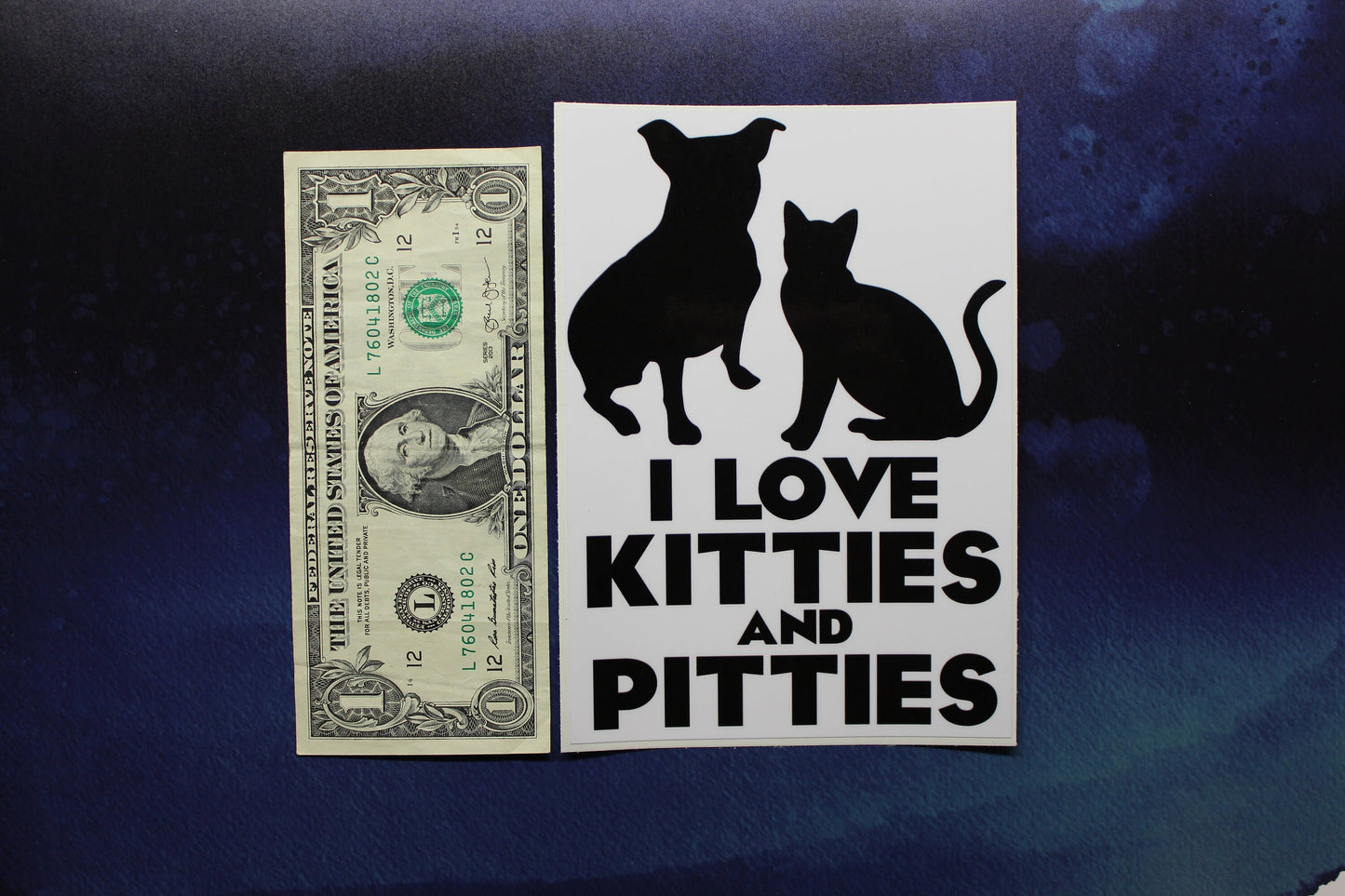 I Love Kitties & Pitties Sticker