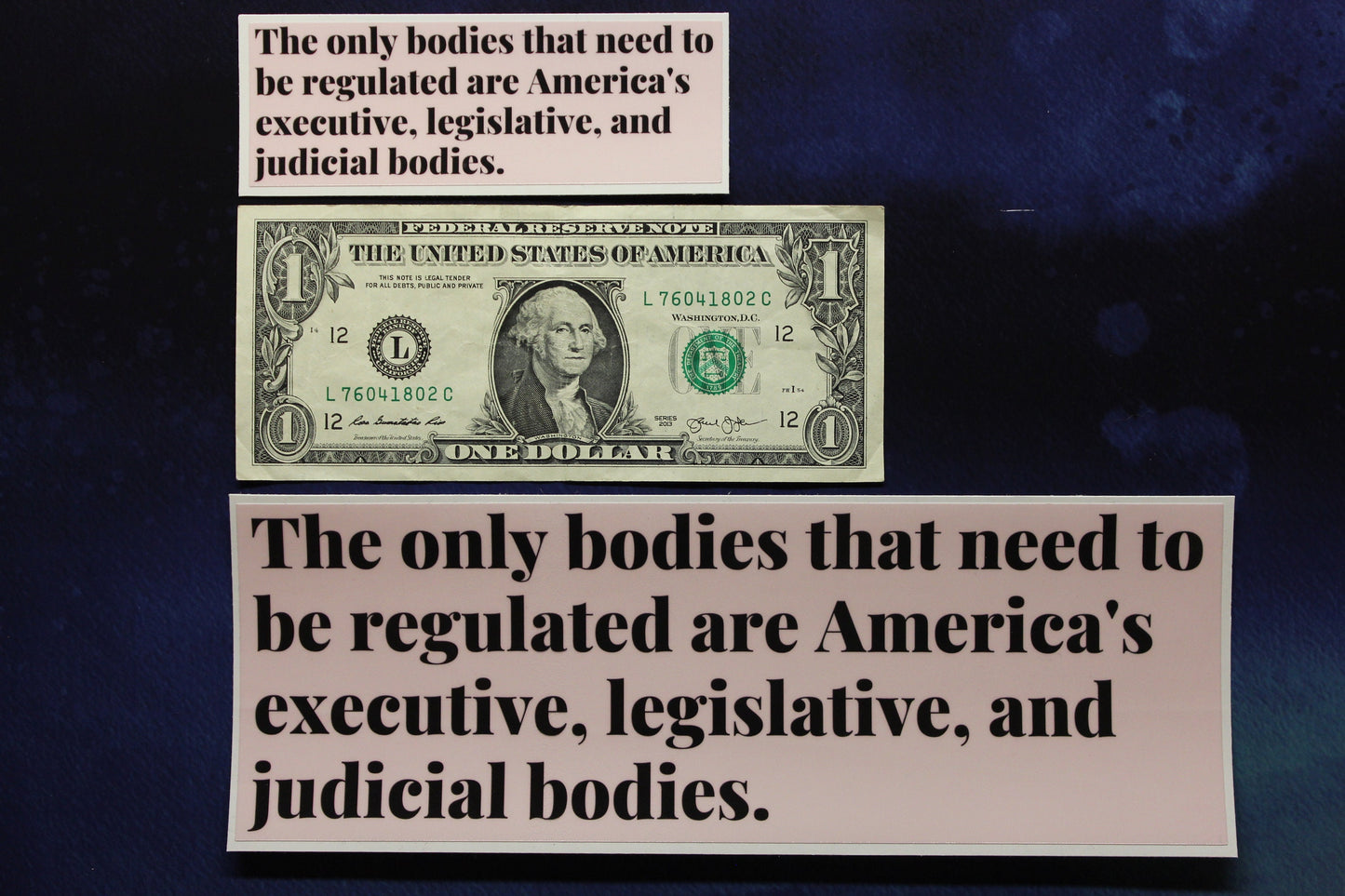 The Only Bodies That Need To Be Regulated Vinyl Bumper Sticker Reproductive Rights
