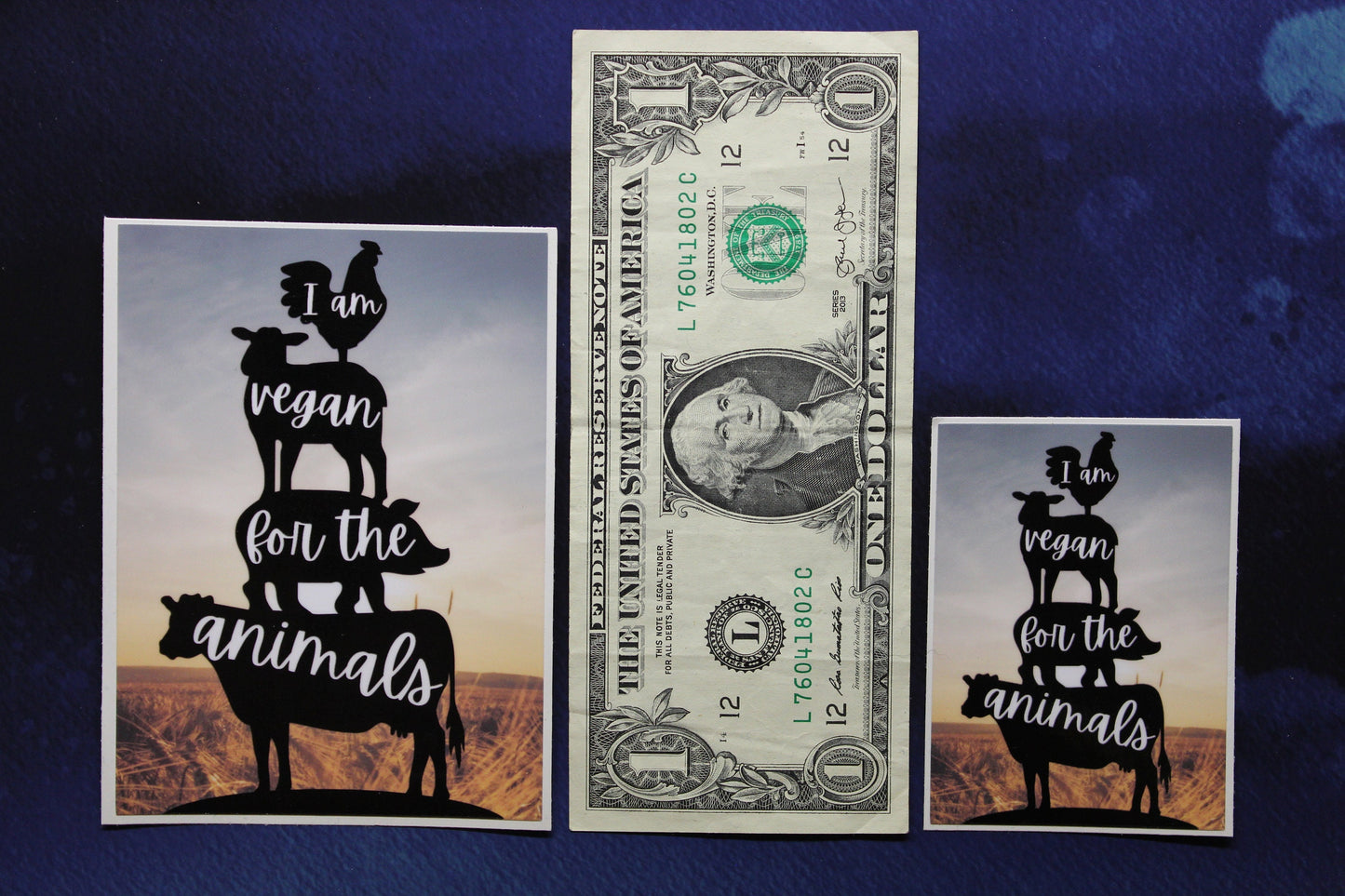 I'm Vegan For The Animals Vinyl Sticker Vegan