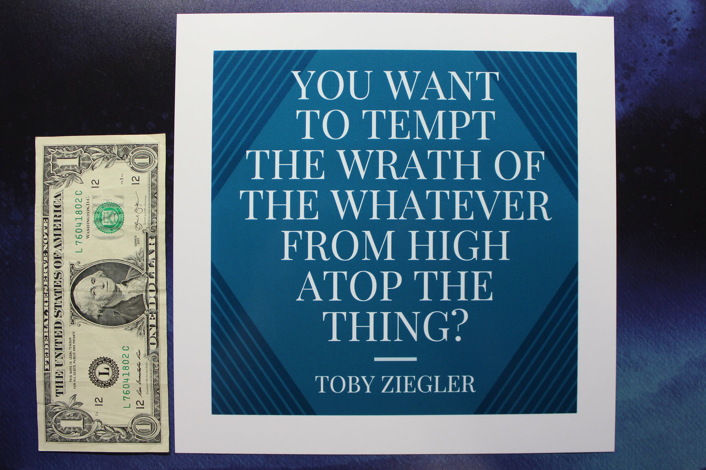 Toby Ziegler Glossy Art Print Ready To Be Framed