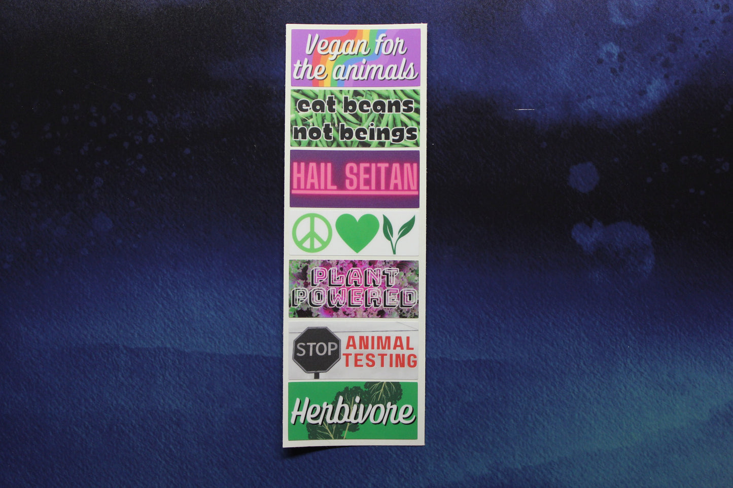 Vegan Issues Strip of Stickers