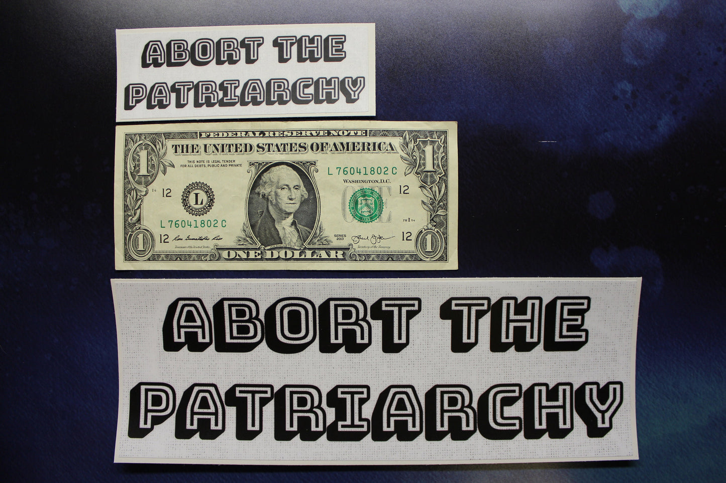 Abort The Patriarchy Vinyl Bumper Sticker Reproductive Rights
