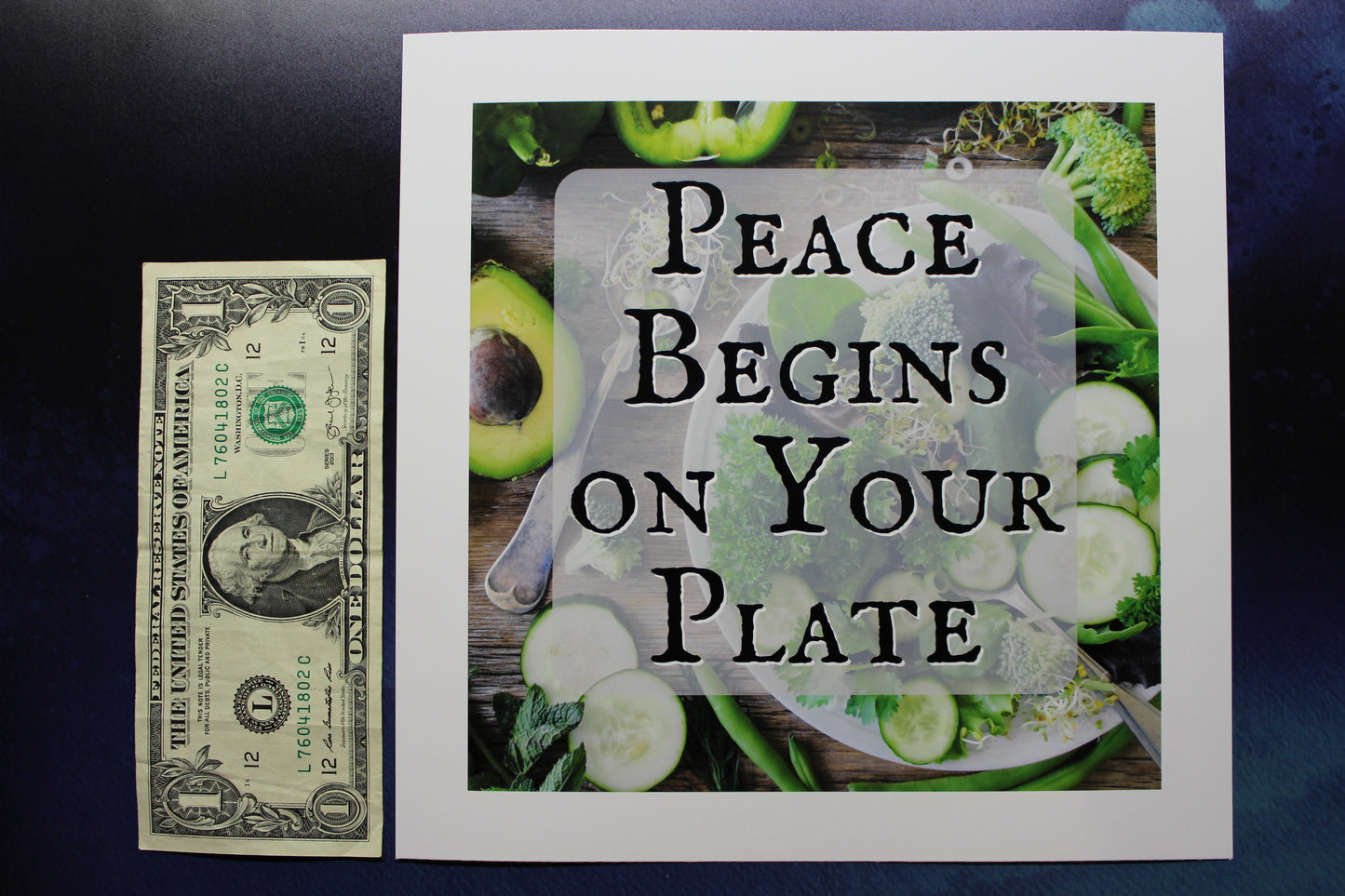 Peace Begins on Your Plate Print
