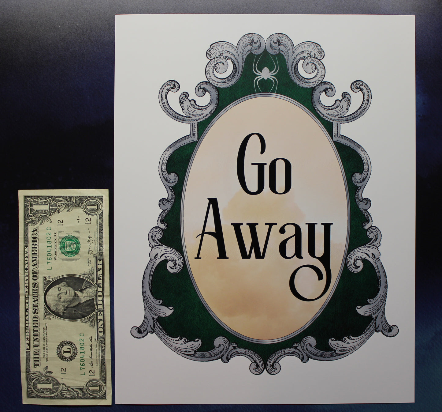 Go Away Print Ready to be framed