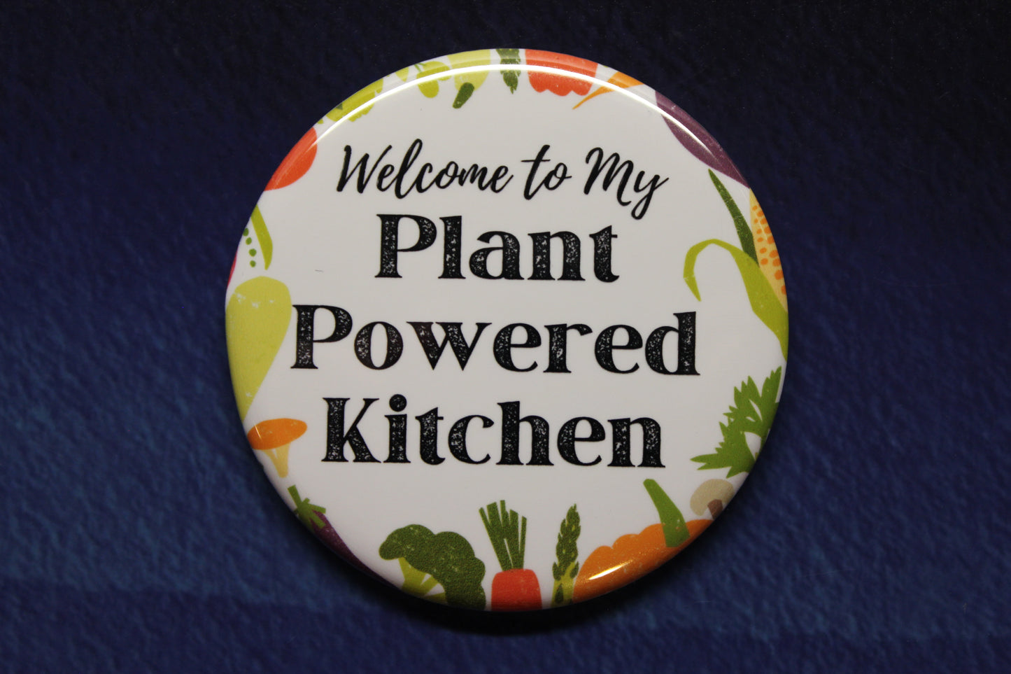 Plant Powered Kitchen Button Magnet or Bottle Opener