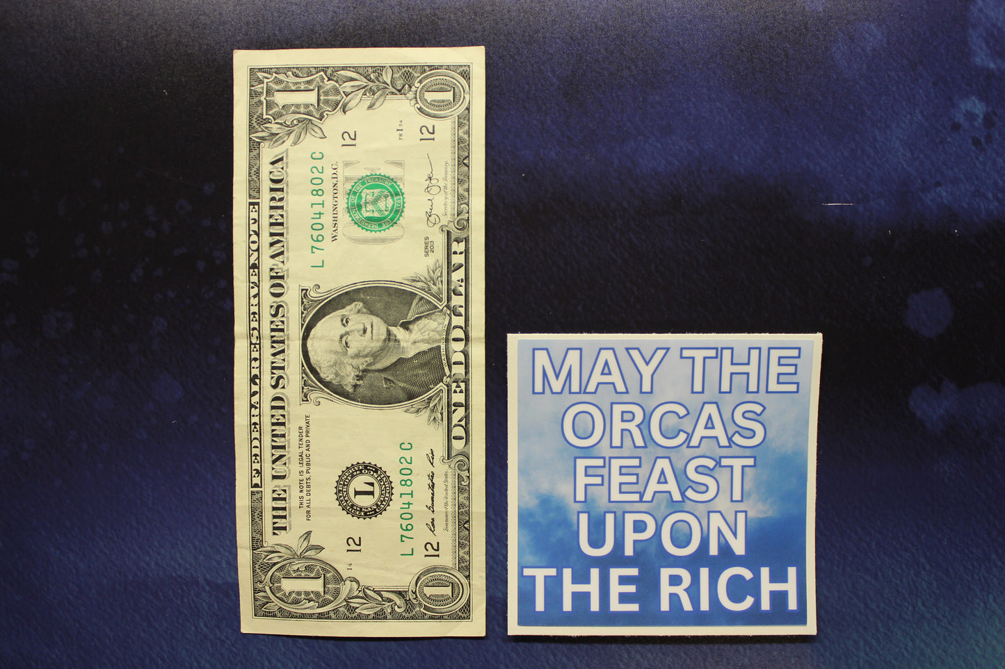 May The Orcas Feast Upon The Rich Vinyl Sticker