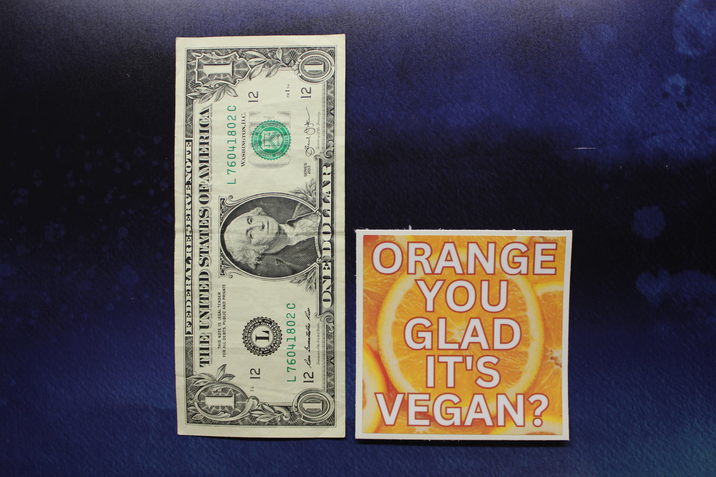 Orange You Glad It's Vegan? Vinyl Sticker