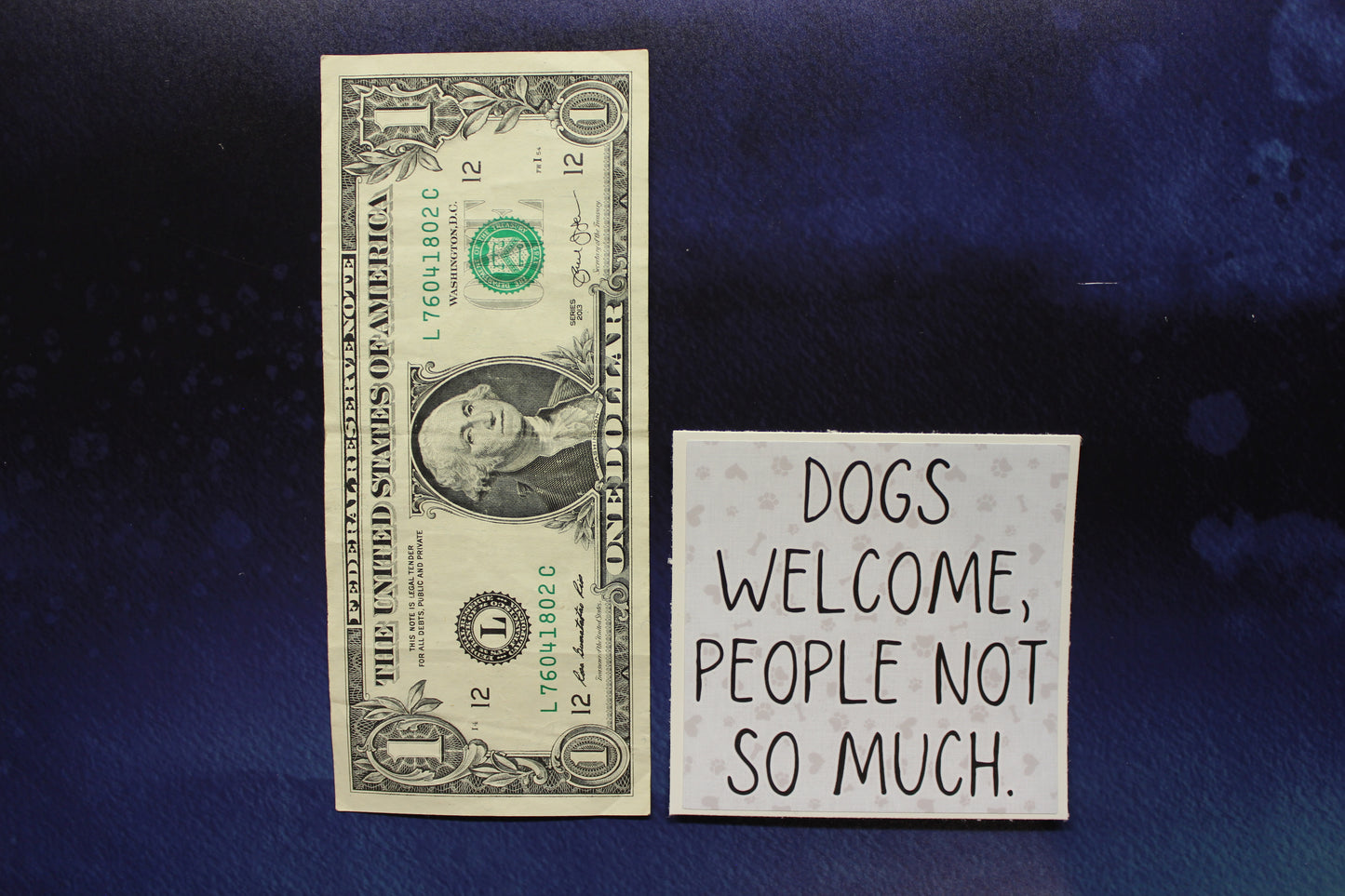 Dogs Welcome, People Not So Much Vinyl Sticker
