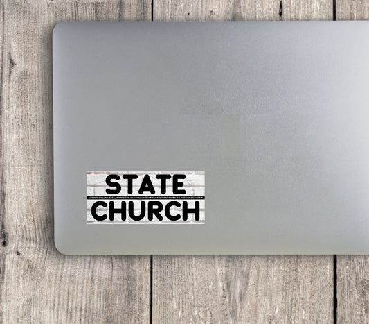 Separate Church and State Vinyl Sticker