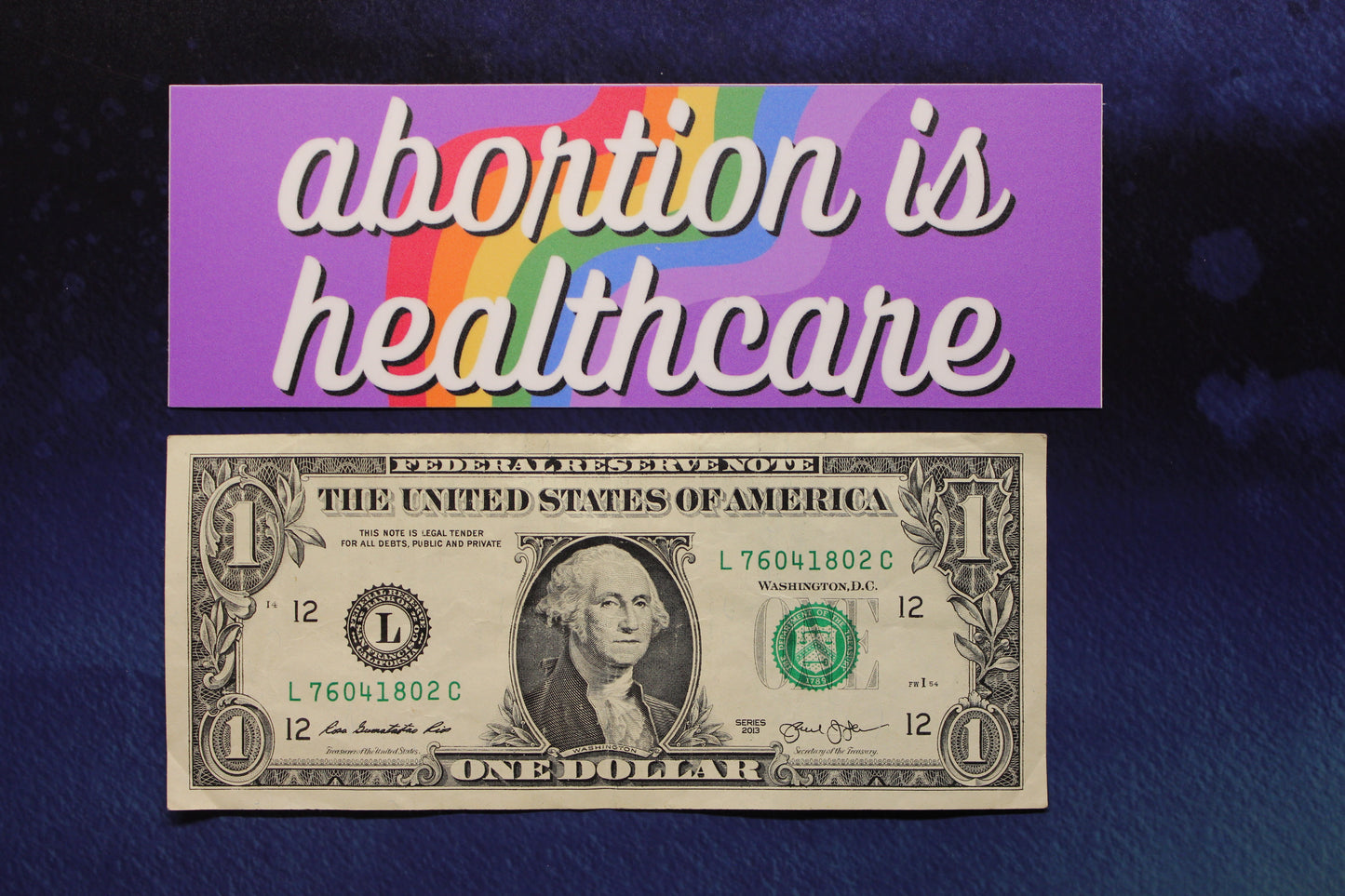 Abortion is Healthcare Vinyl Bumper Sticker Reproductive Rights