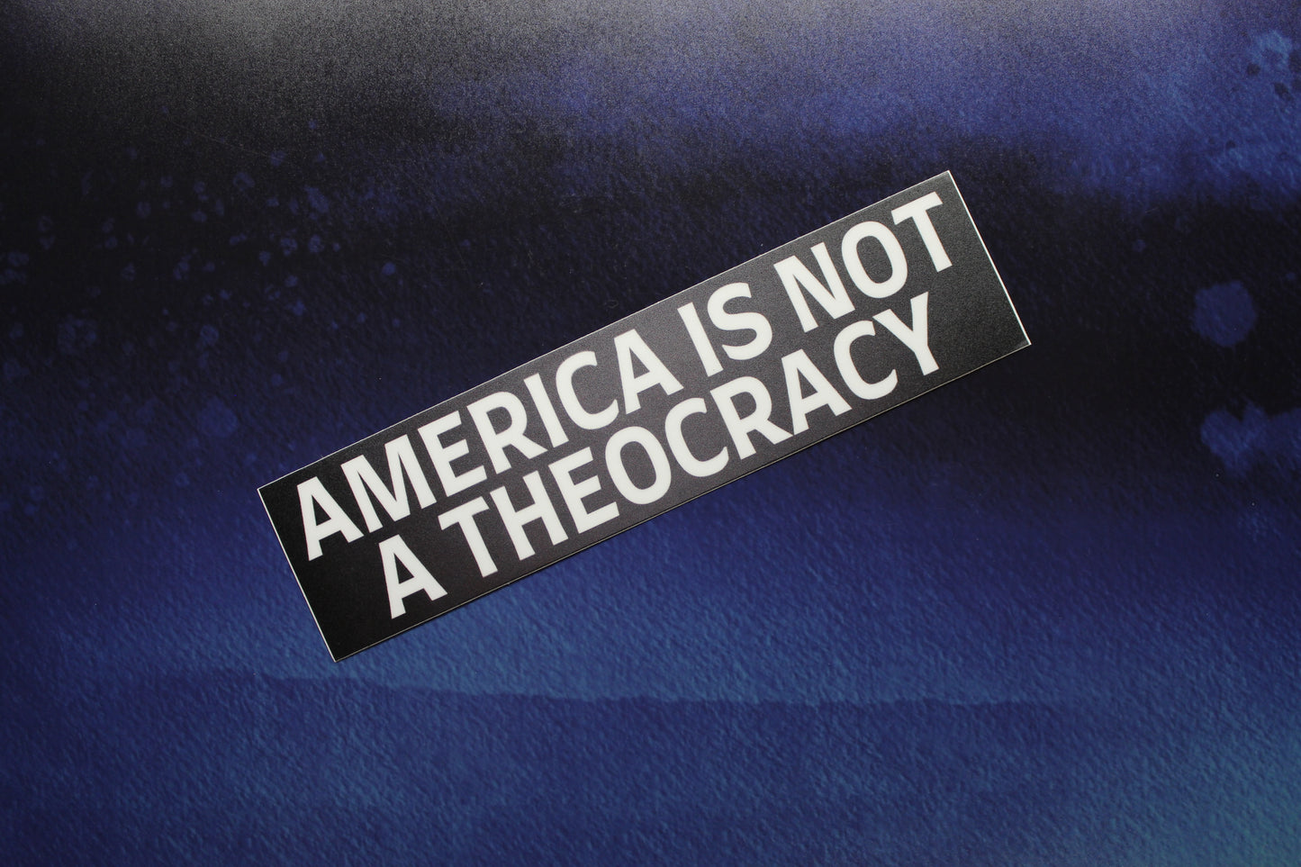 America Is Not A Theocracy Vinyl Sticker