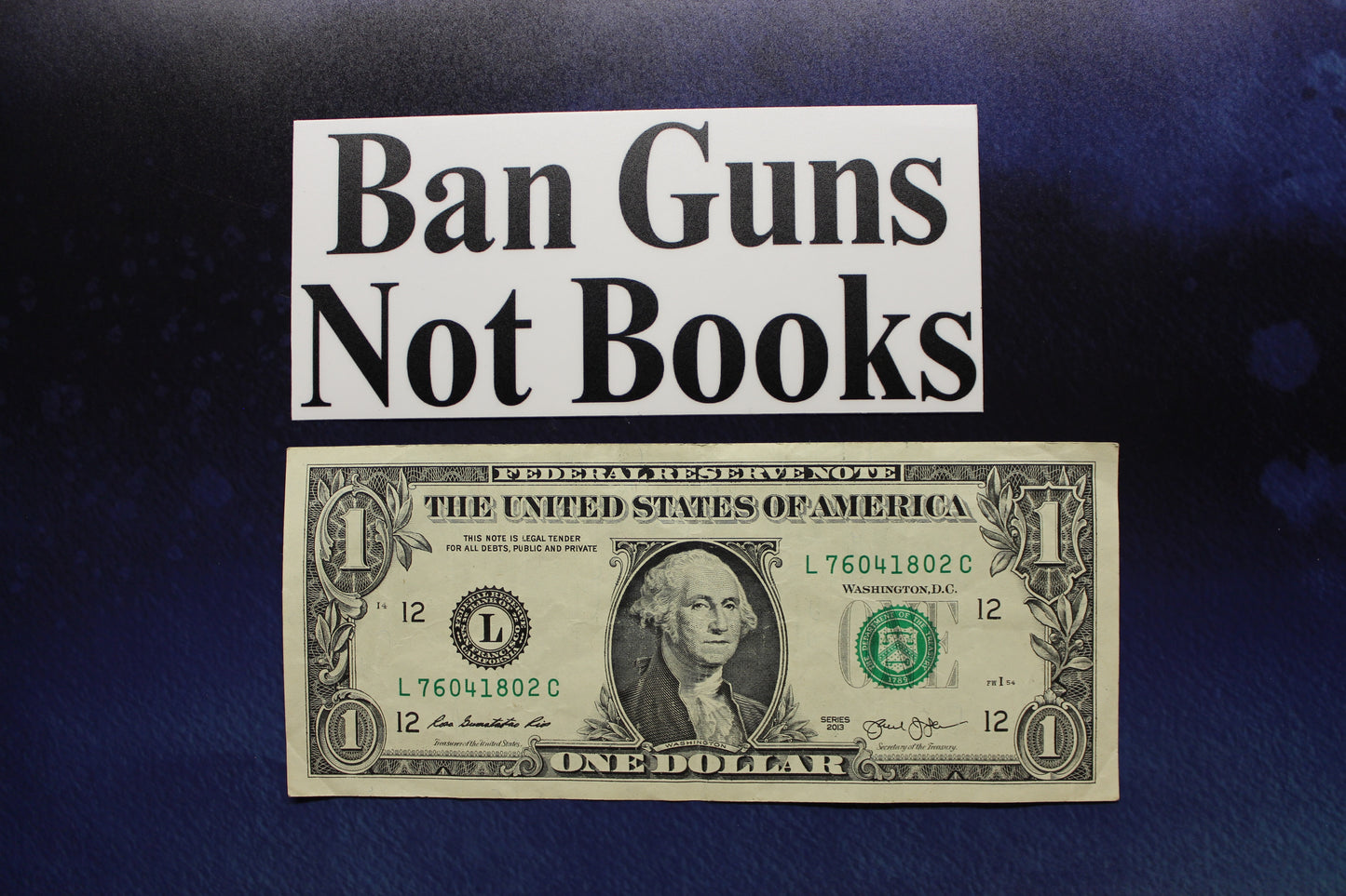 Ban Guns Not Books Vinyl Sticker