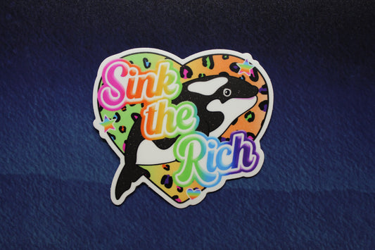 Sink The Rich Vinyl Sticker