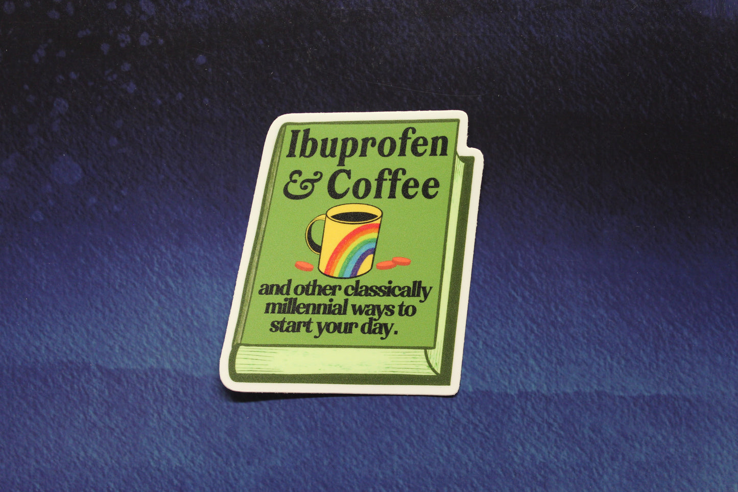 Ibuprofen & Coffee Vinyl Sticker