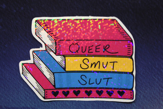 Queer Smut Slut Glitter Vinyl Sticker