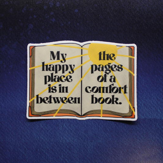 Comfort Book Vinyl Sticker