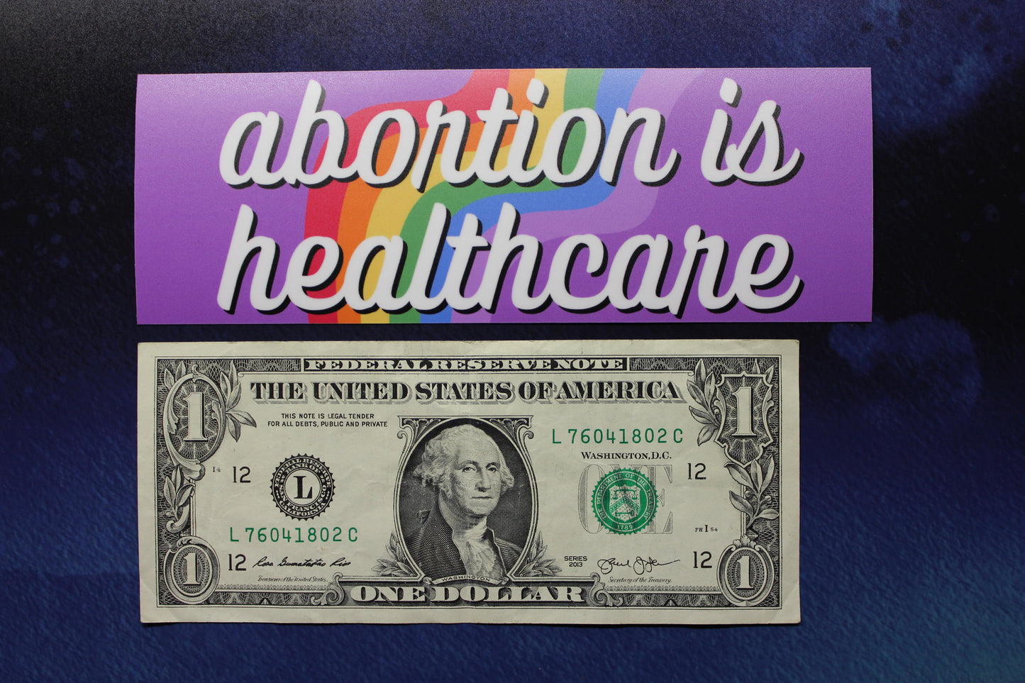 Abortion is Healthcare Vinyl Bumper Sticker Reproductive Rights