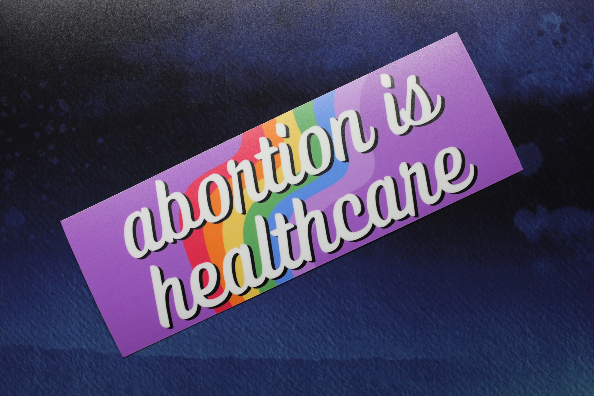 Abortion is Healthcare Vinyl Bumper Sticker Reproductive Rights
