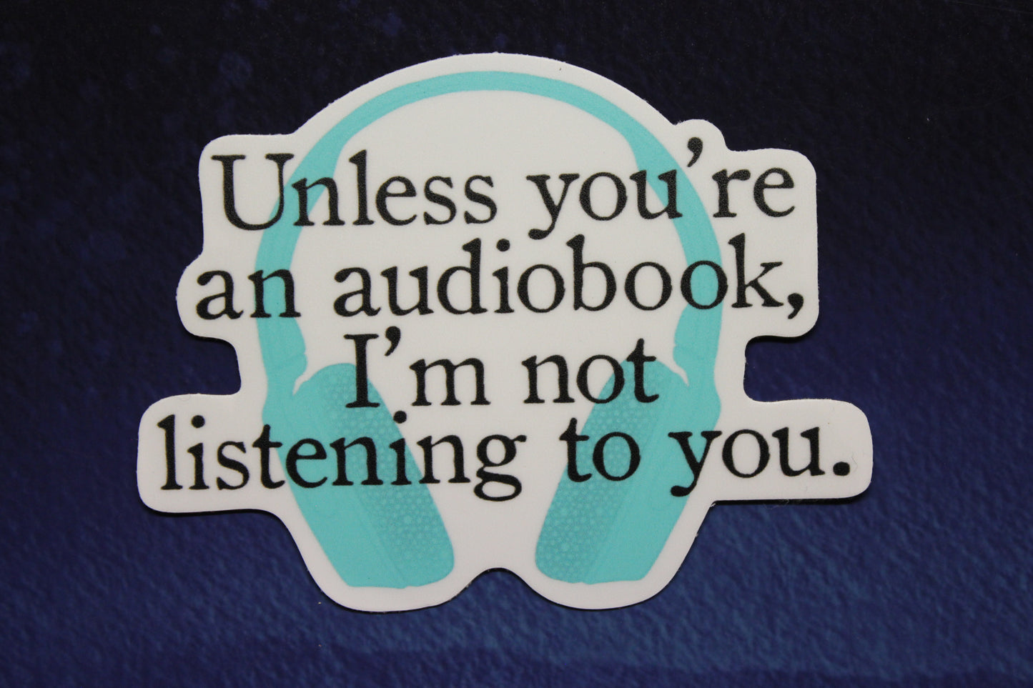 Audiobook Vinyl Sticker