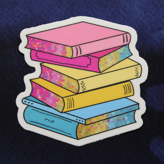 Pan Pride Books Vinyl Sticker