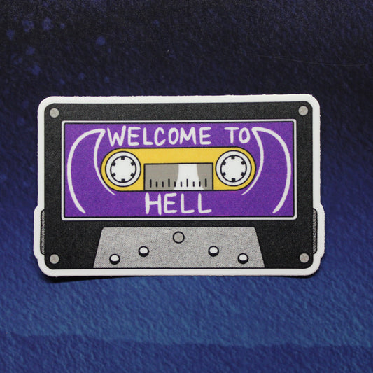 Welcome to Hell Tape Vinyl Sticker