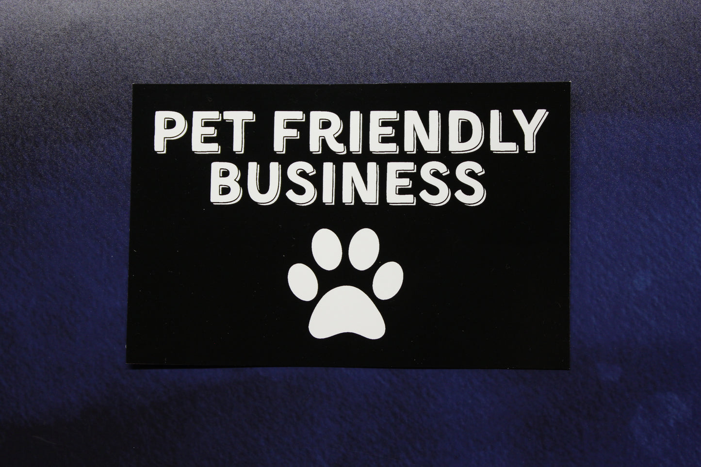 Pet Friendly Business Vinyl Sticker