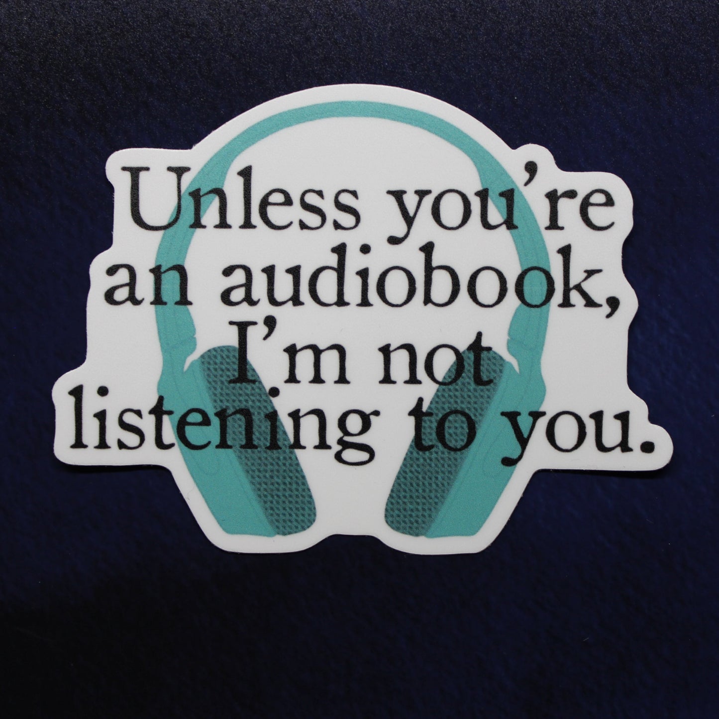 Audiobook Vinyl Sticker