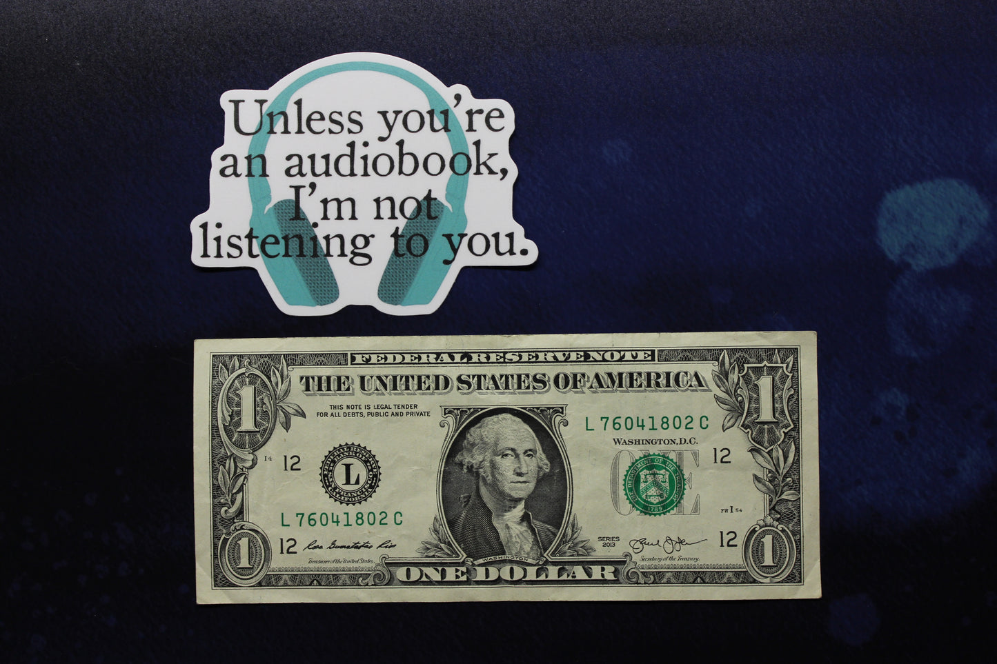 Audiobook Vinyl Sticker