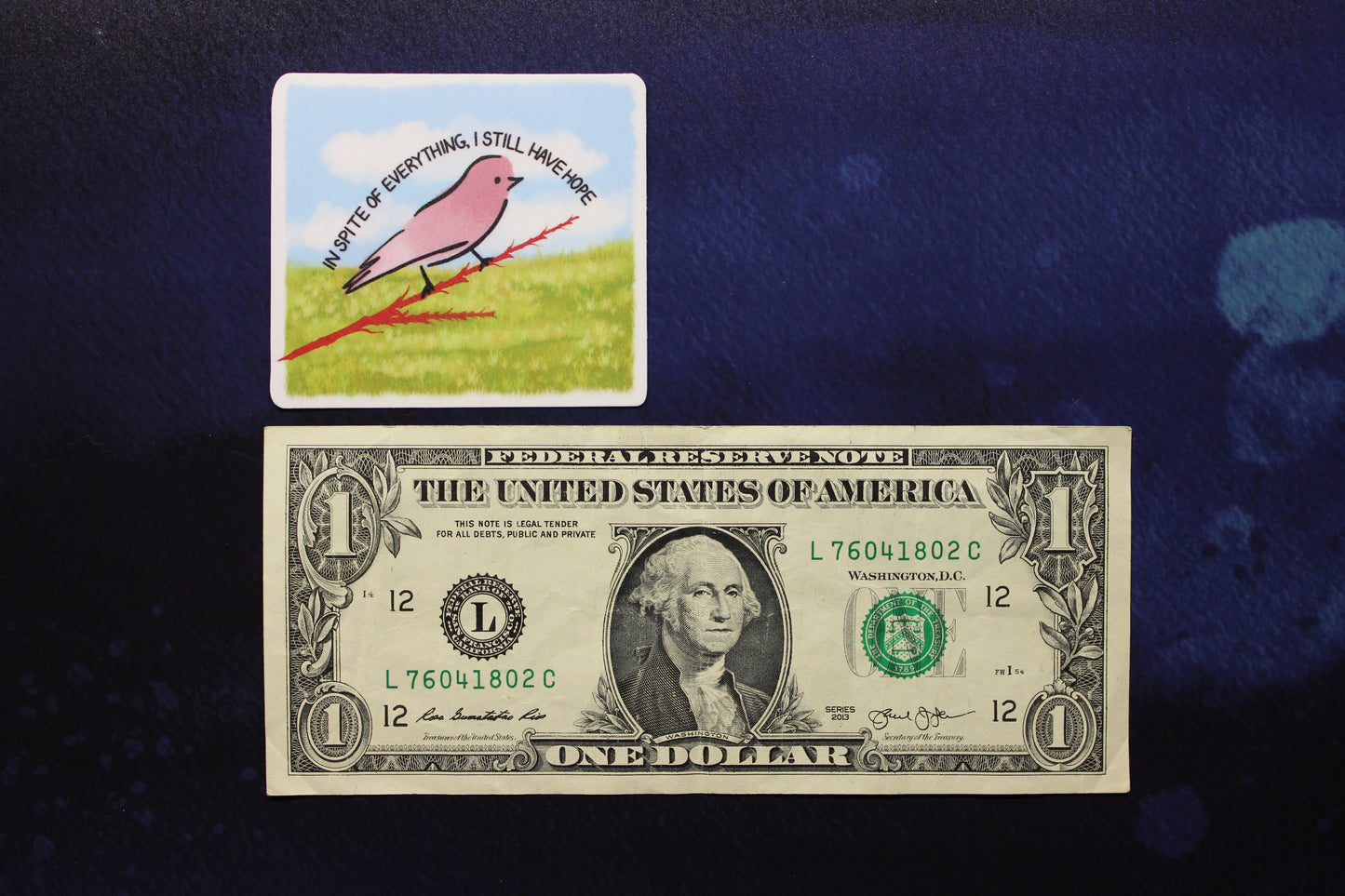 Hope Birb Vinyl Sticker