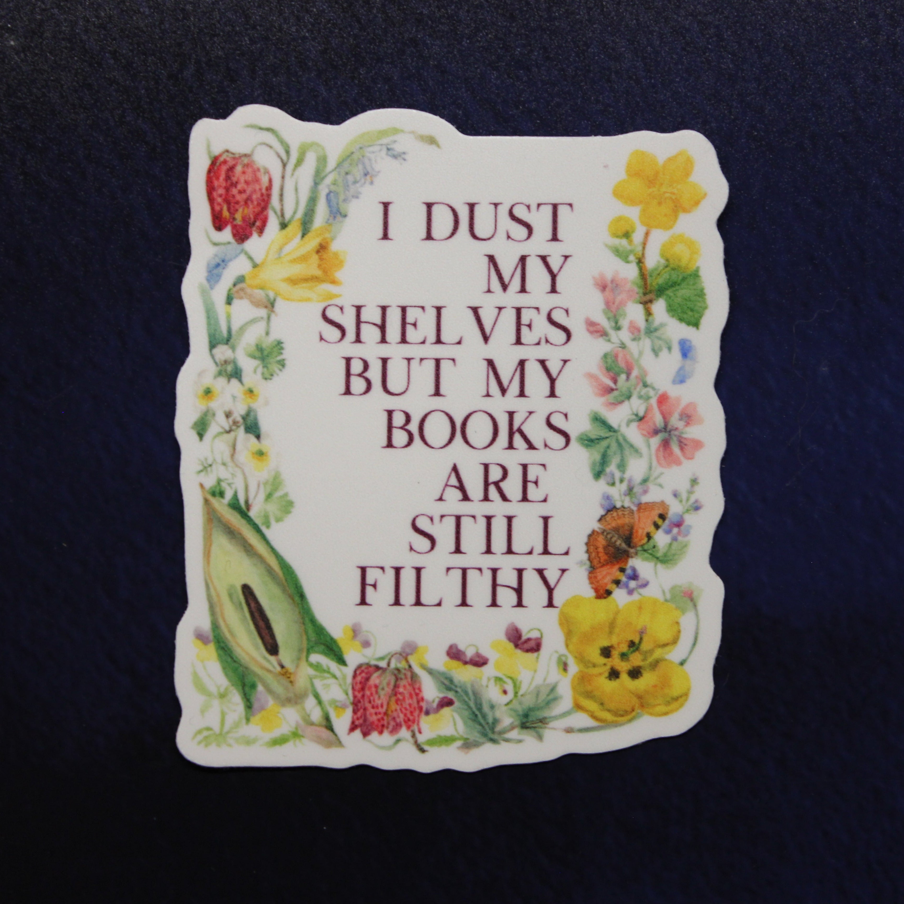 Filthy Shelves Vinyl Sticker – Bookish Stickers