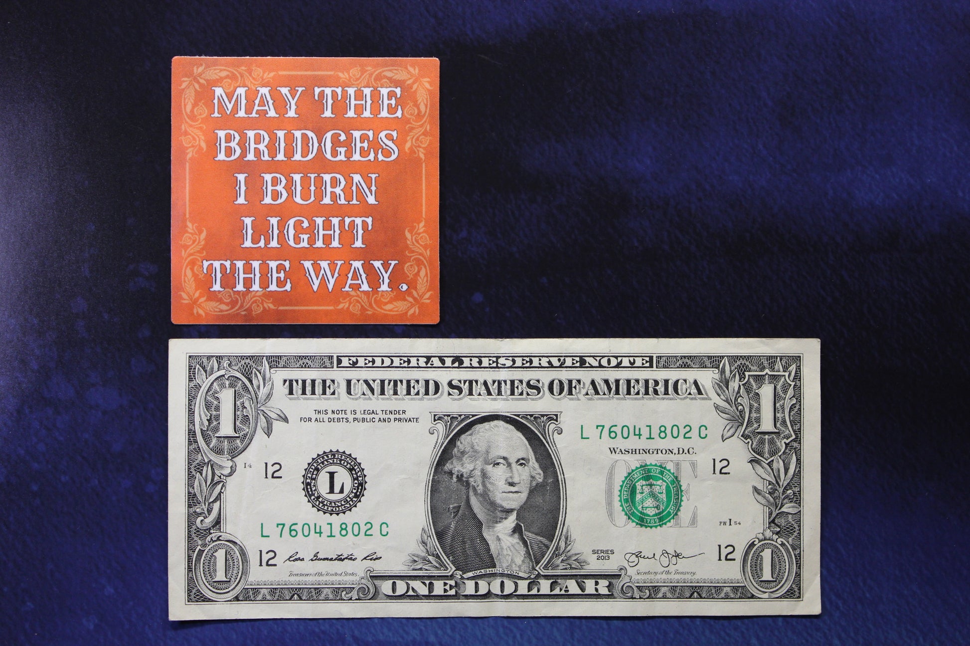 May The Bridges I Burn Light The Way Vinyl Sticker