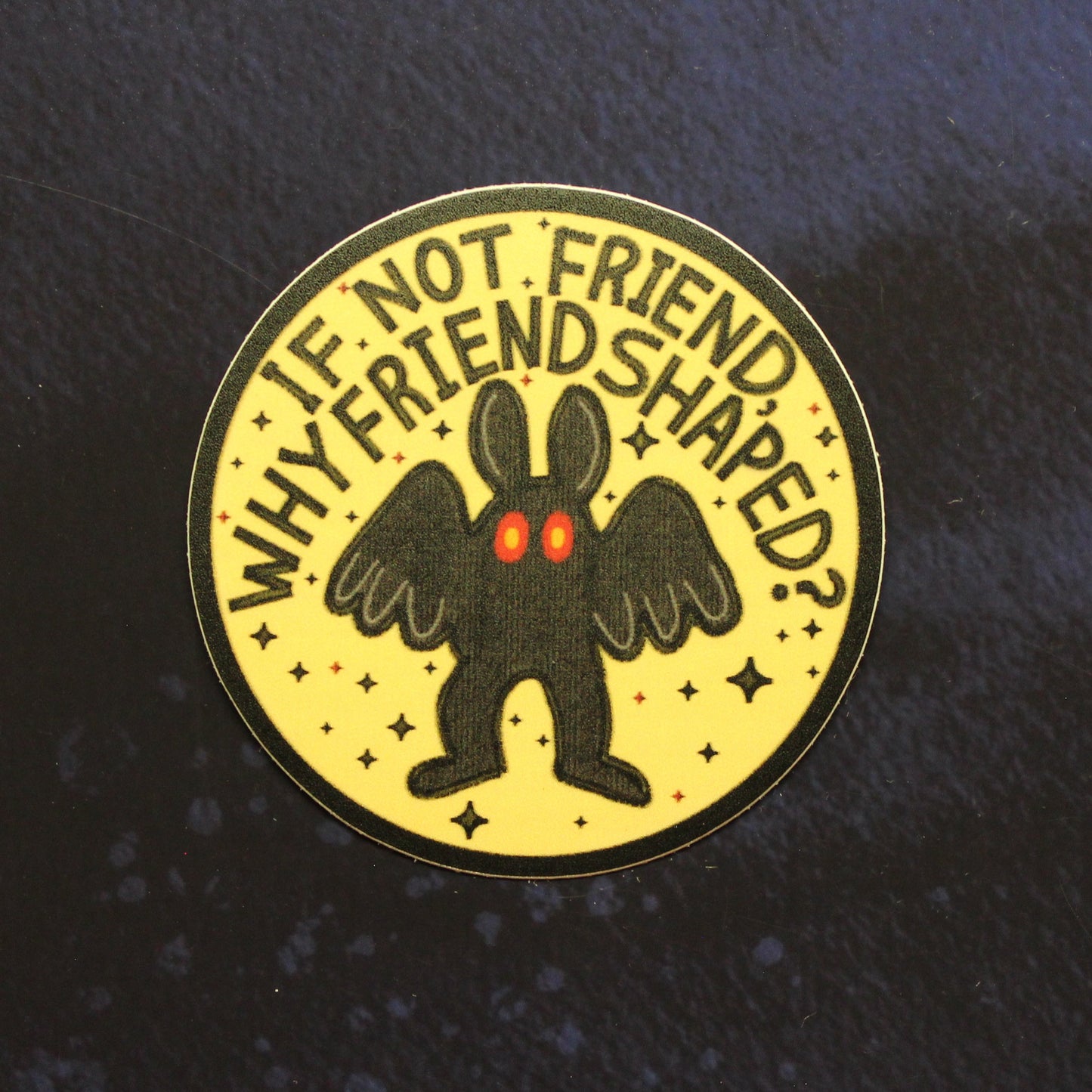 Mothman/Cryptid Friend Vinyl Sticker