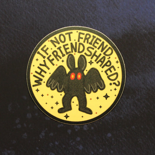 Mothman/Cryptid Friend Vinyl Sticker