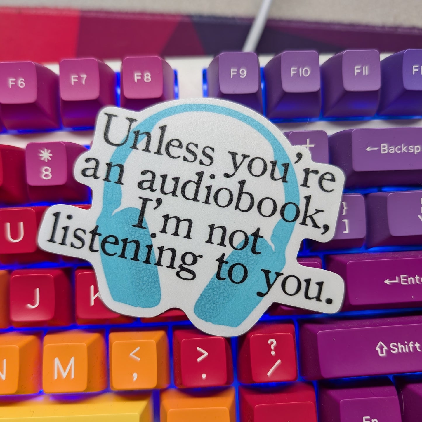 Audiobook Vinyl Sticker