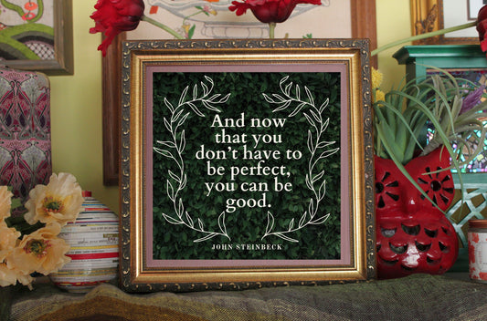 John Steinbeck Glossy Art Print Ready To Be Framed