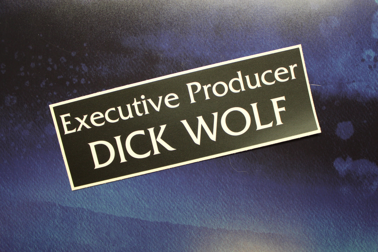 Law & Order Dick Wolf  Vinyl Sticker
