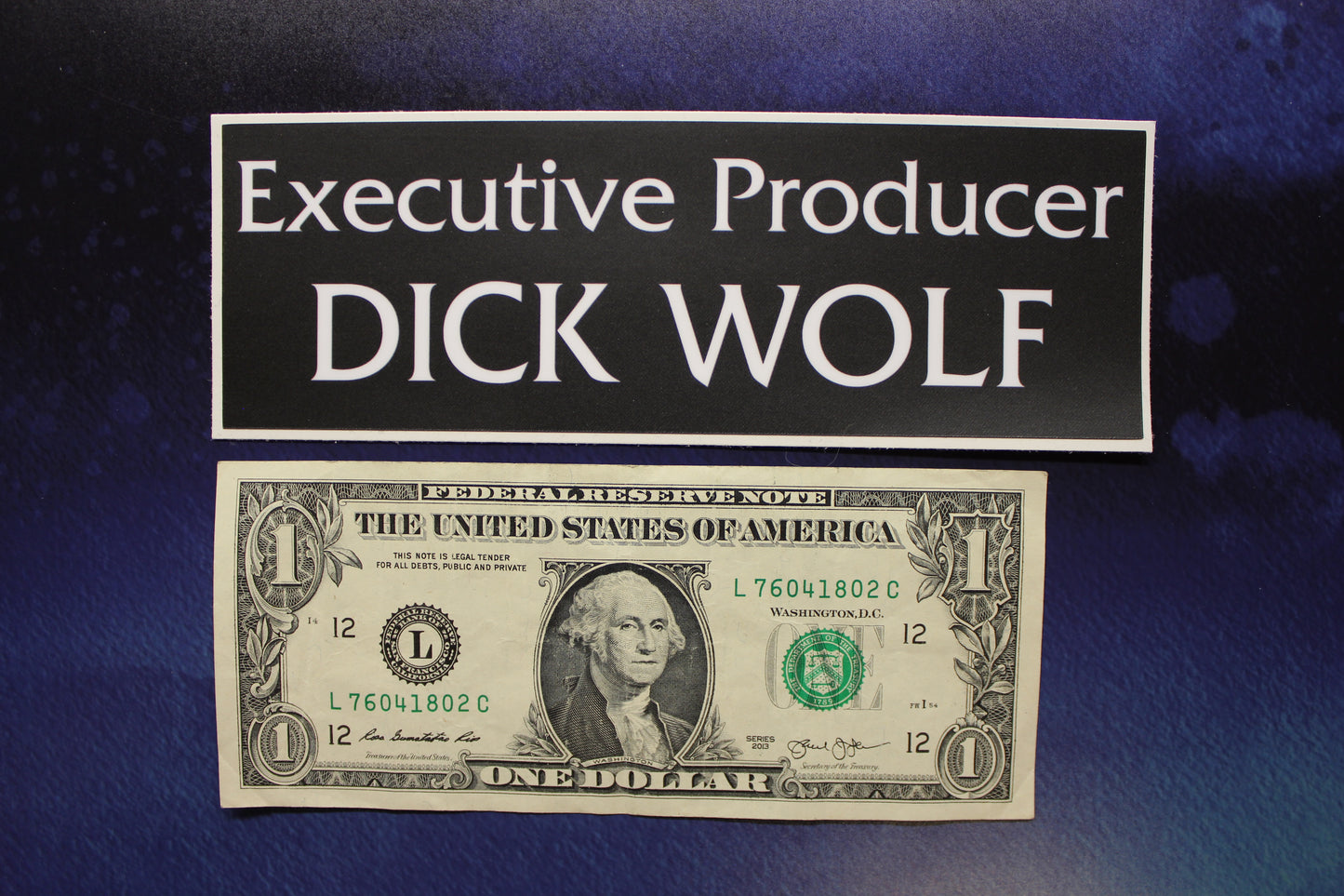 Law & Order Dick Wolf  Vinyl Sticker