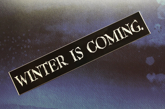 Winter is Coming Game of Thrones vinyl sticker car laptop bike bumper