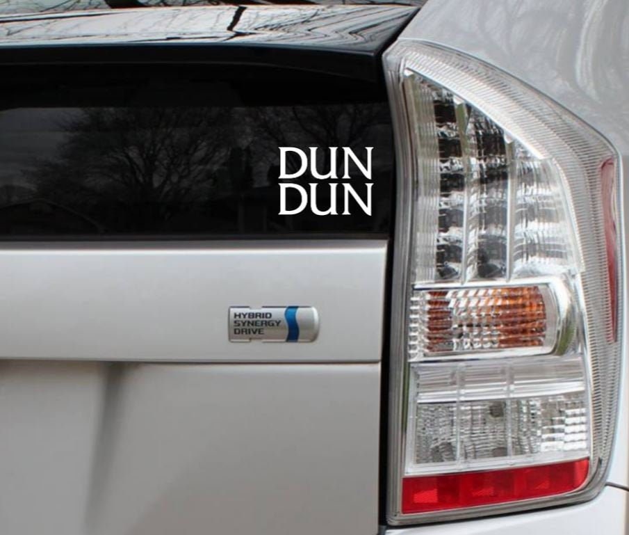 Law & Order SVU Dun Dun Vinyl Decal