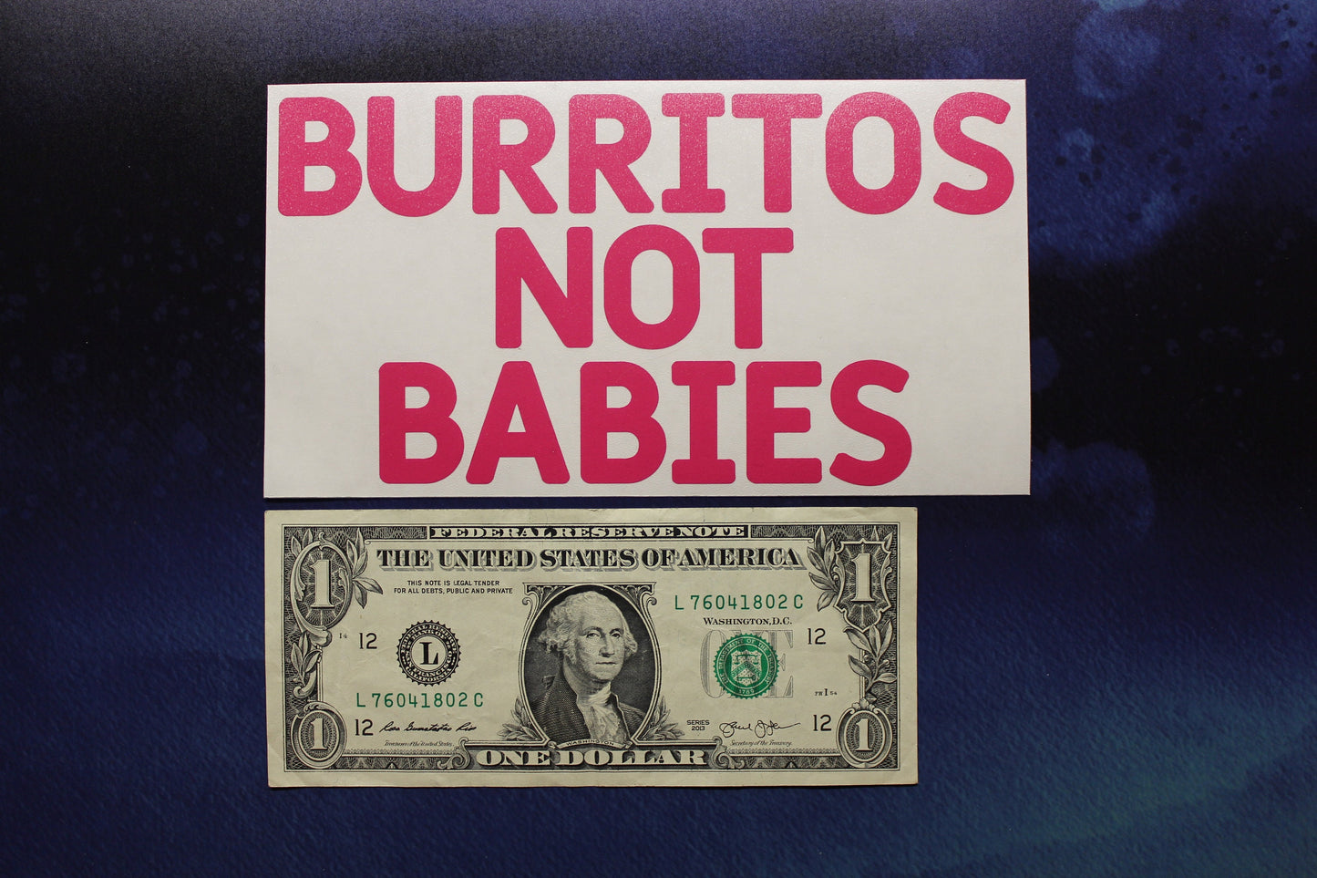 Burritos Not Babies Childfree Vinyl Decal