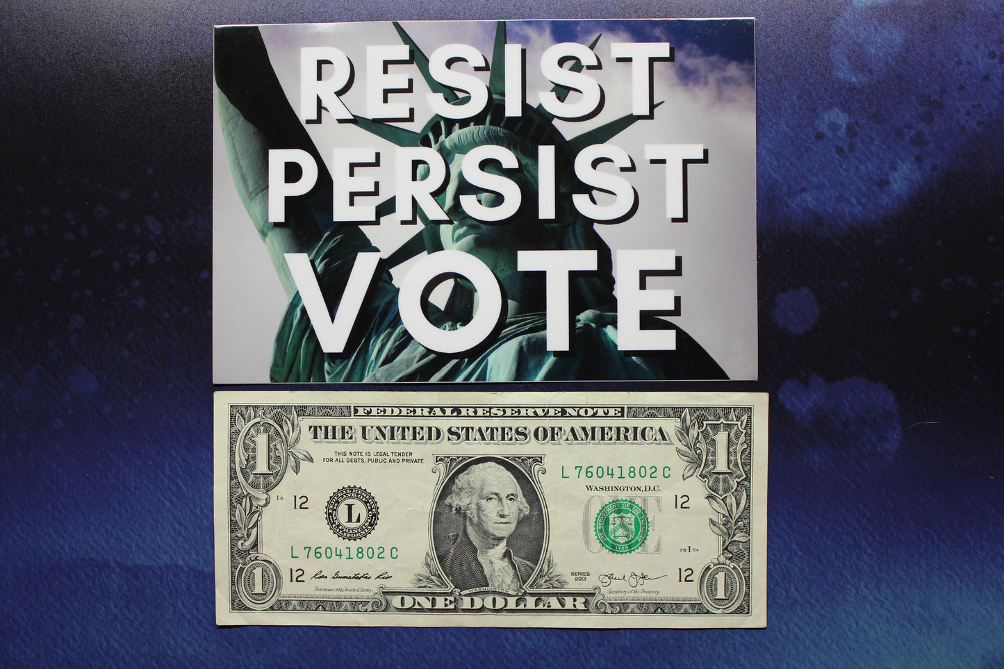 Resist Persist Vote Vinyl Bumper Sticker Political Liberal Car Laptop Progressive