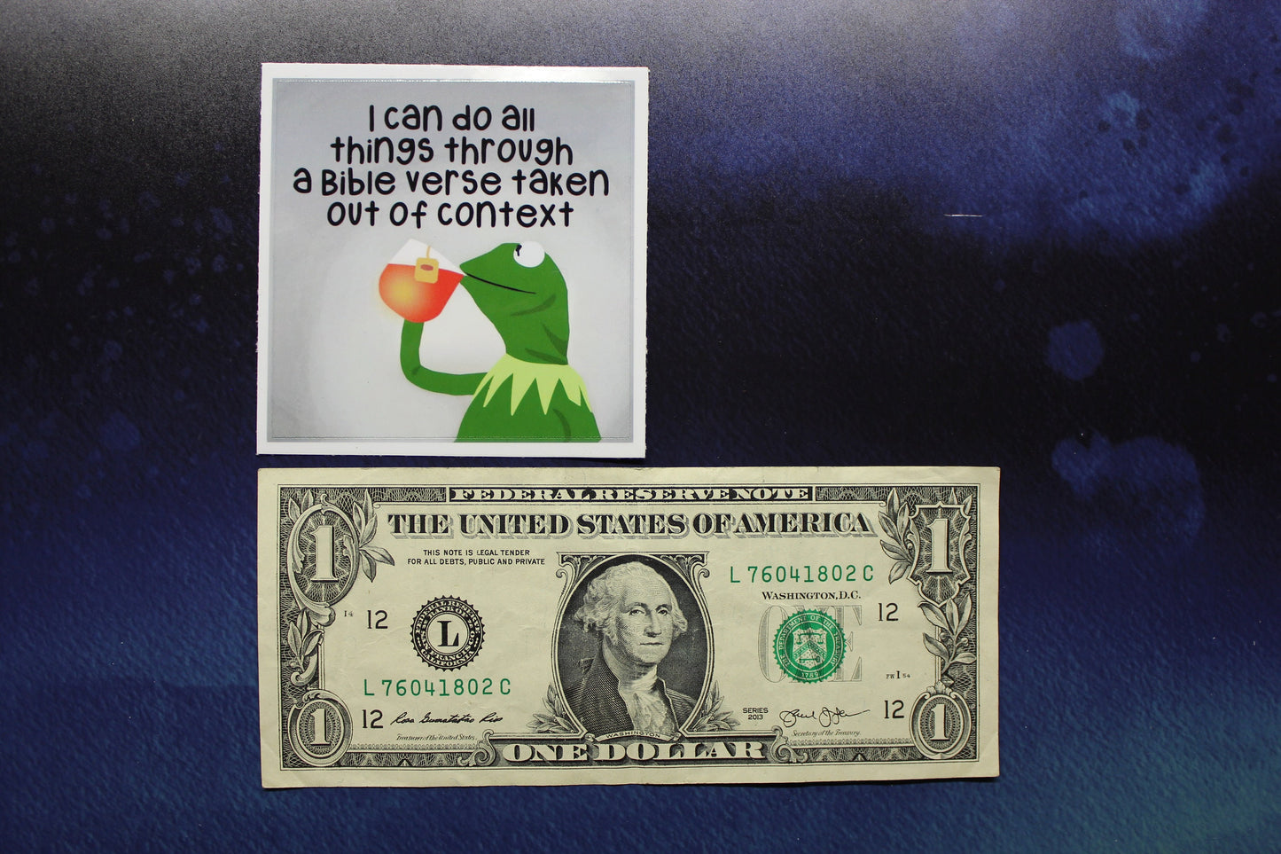 Kermit Tea Meme Sticker