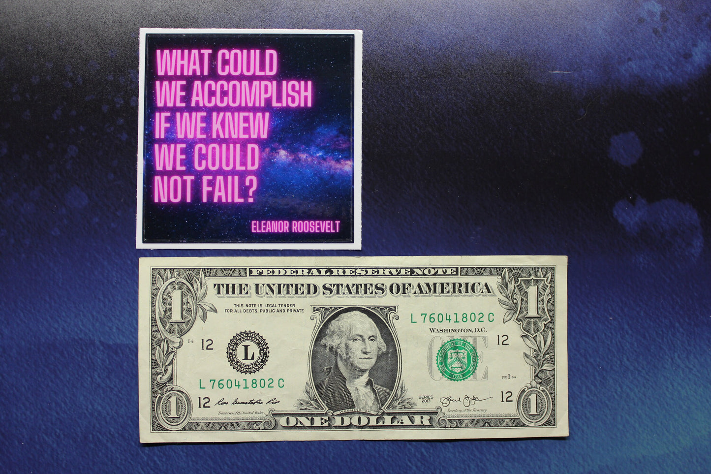 Eleanor Roosevelt Sticker What Could We Accomplish If We Knew We Could Not Fail