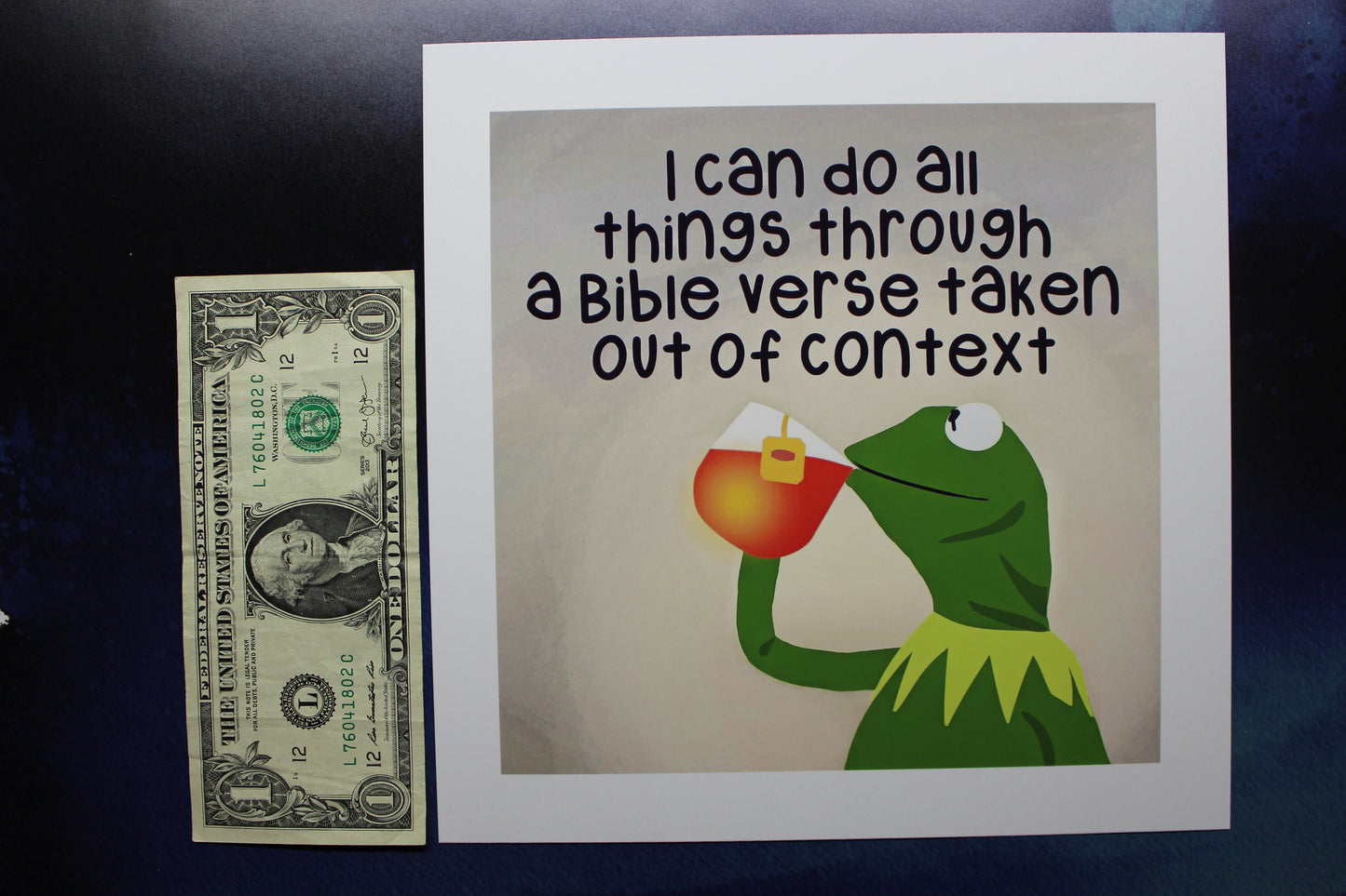 Kermit Tea Meme Art Print
