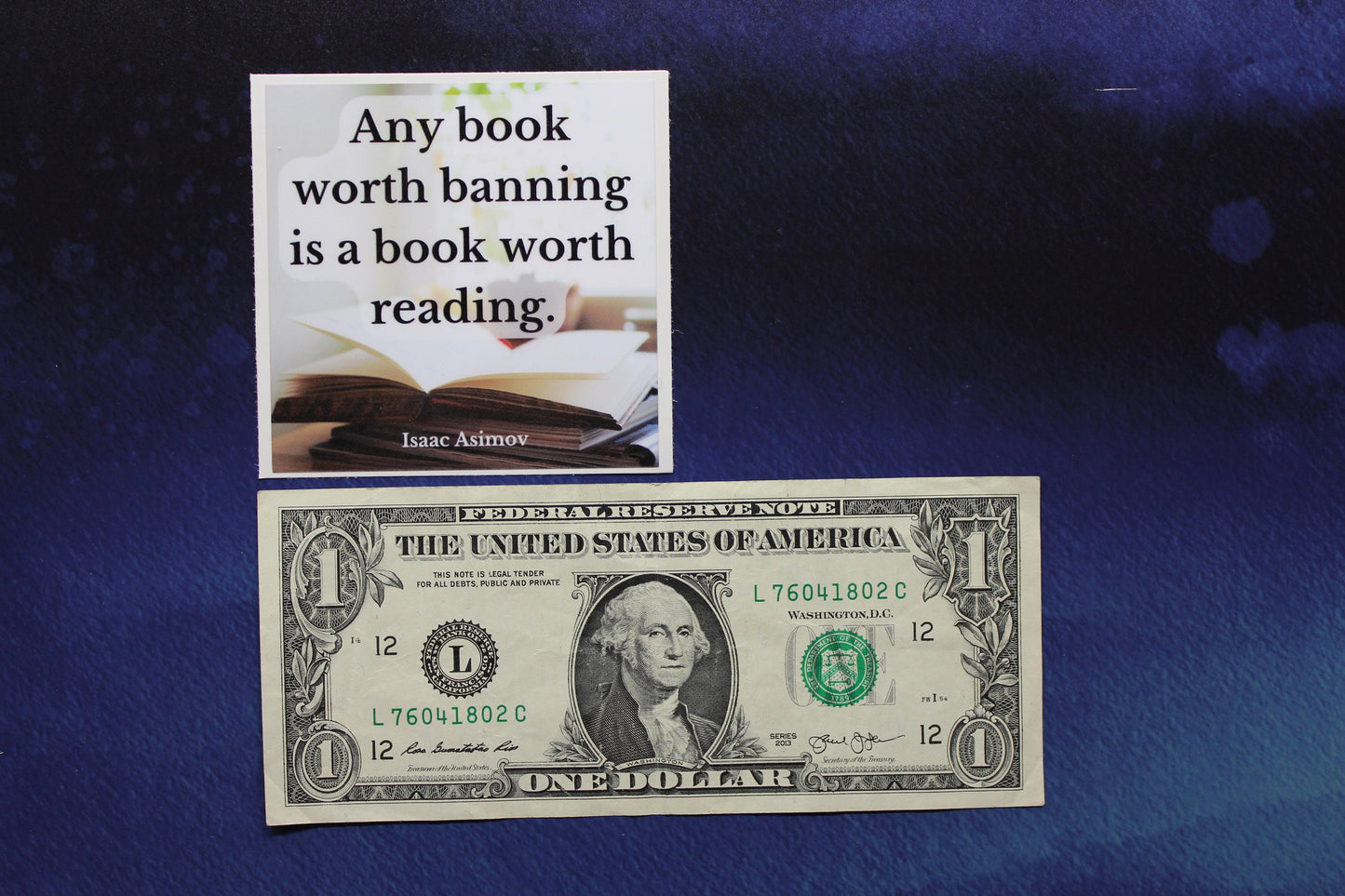 Banned Book Vinyl Sticker