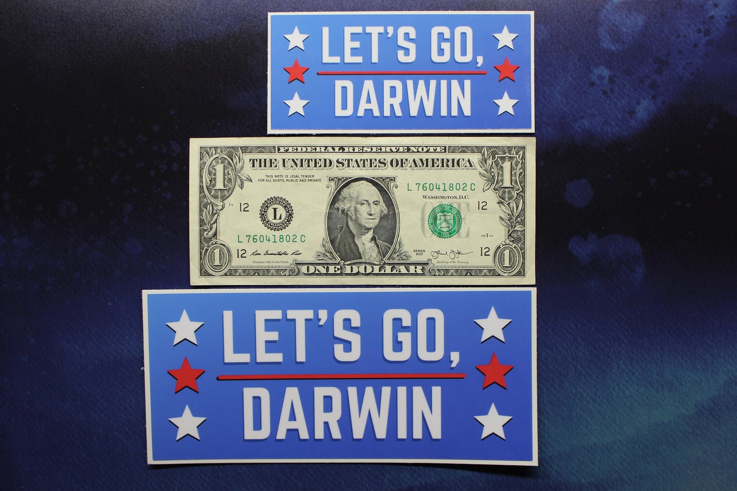 Let's Go Darwin Vinyl Sticker