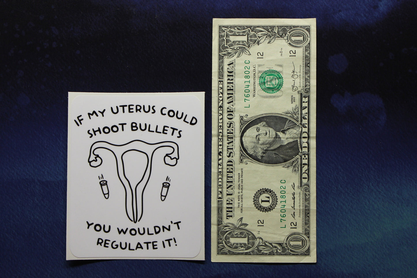 If My Uterus Could Shoot Bullets Vinyl Bumper Sticker Reproductive Rights