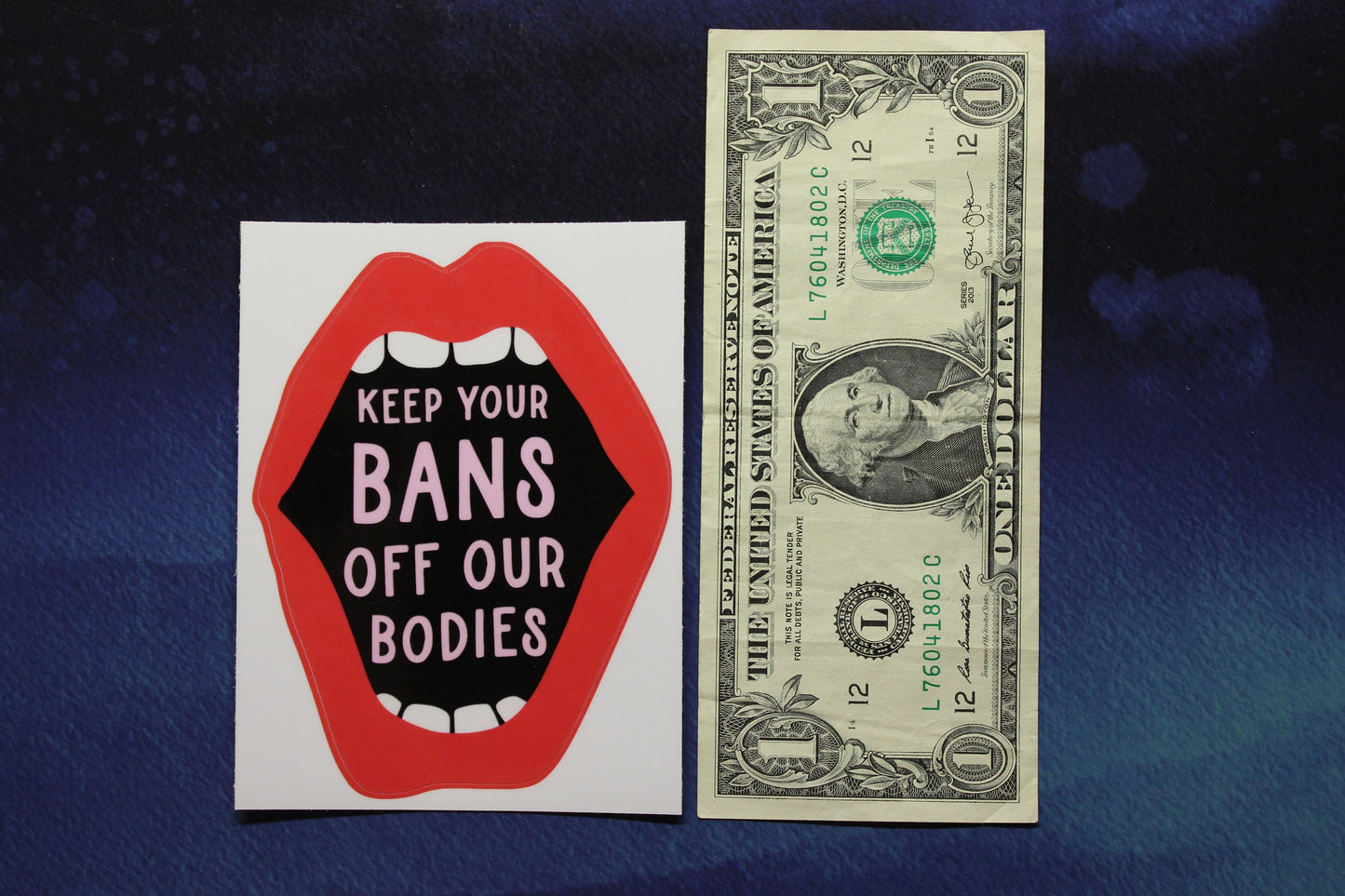 Keep Your Bans Off Our Bodies Vinyl Bumper Sticker Reproductive Rights