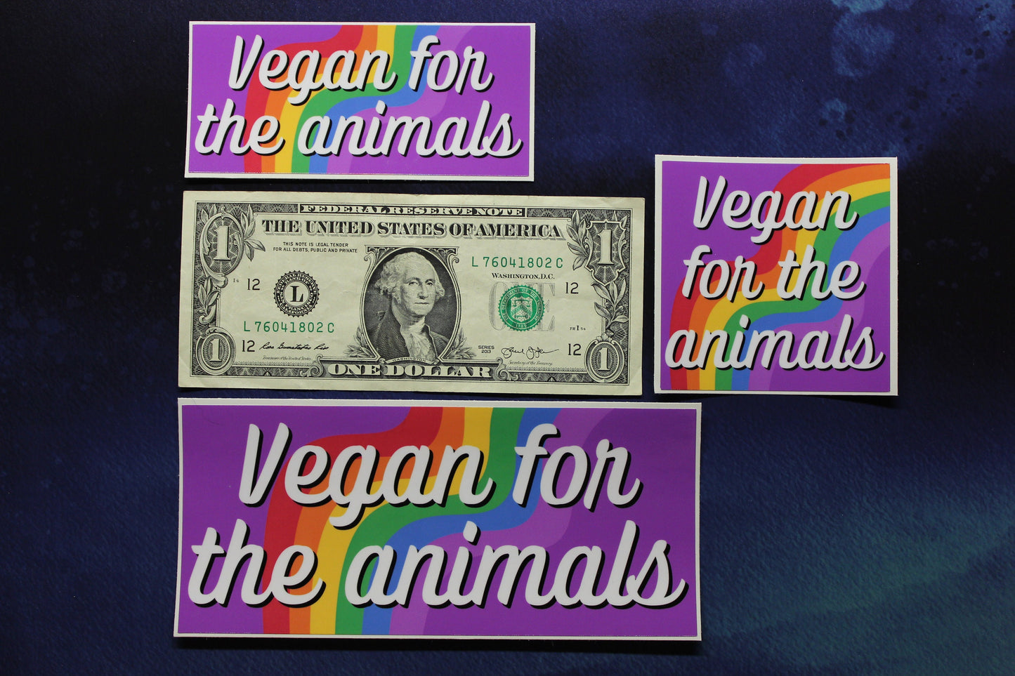 Vegan For The Animals Vinyl Sticker